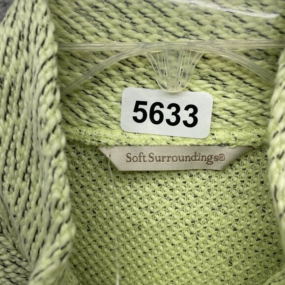 Soft Surroundings Textured Slouchy Nubby Sweater Tunic Style #25928 Green Size L - Picture 4 of 9